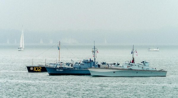 The three vessels off Lee on Solent